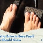 is it illegal to drive in bare feet