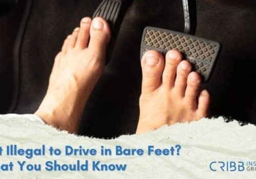 is it illegal to drive in bare feet