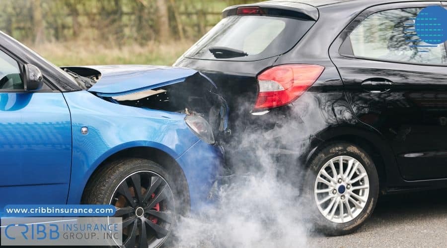 rear ended car in traffic accident